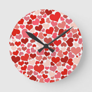Herz Runde Wanduhr