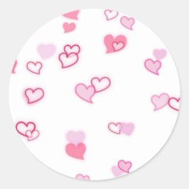 Herz Runder Aufkleber