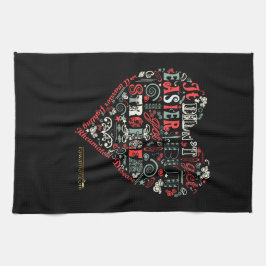 Herz sagt: Stärker Küchentuch