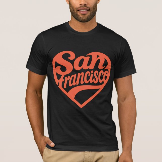 Herz San Francisco T-Shirt (Vorderseite)