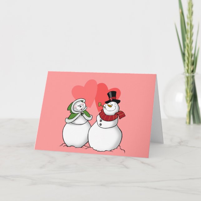 Herz-SchmelzValentinstag-Karte Feiertagskarte (Vorderseite)