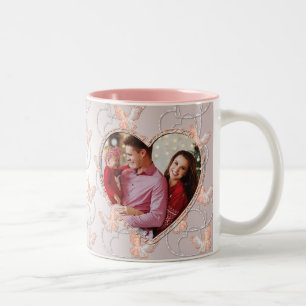 Herz-Schmetterling-Spezialtassen-Mug Zweifarbige Tasse