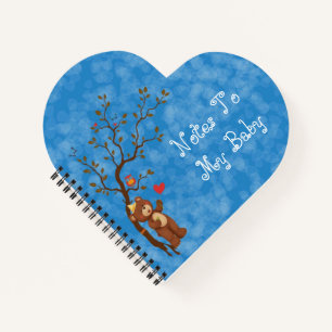 Herz-Shaped Notes to My Baby Journal Notizbuch