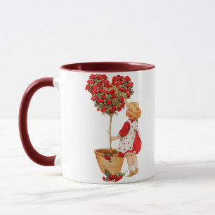 Herz-Shaped Topiary Tasse