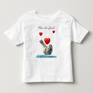 HERZ SIEGEL PUP Valentine Tierisches Kid's Shirt