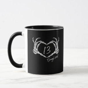 Herz Skeleton Hand Classic Tasse