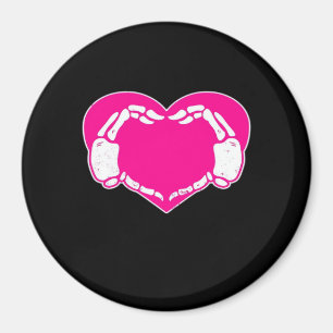 Herz Skeleton Hände Gothic Valentine Classic Magnet