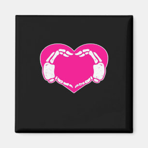 Herz Skeleton Hände Gothic Valentine Classic Magnet