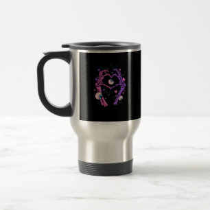 Herz Skeleton Hands - Halloween Pastel Goth Eyeba Reisebecher