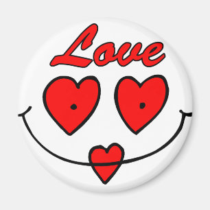 Herz-Smiley Magnet