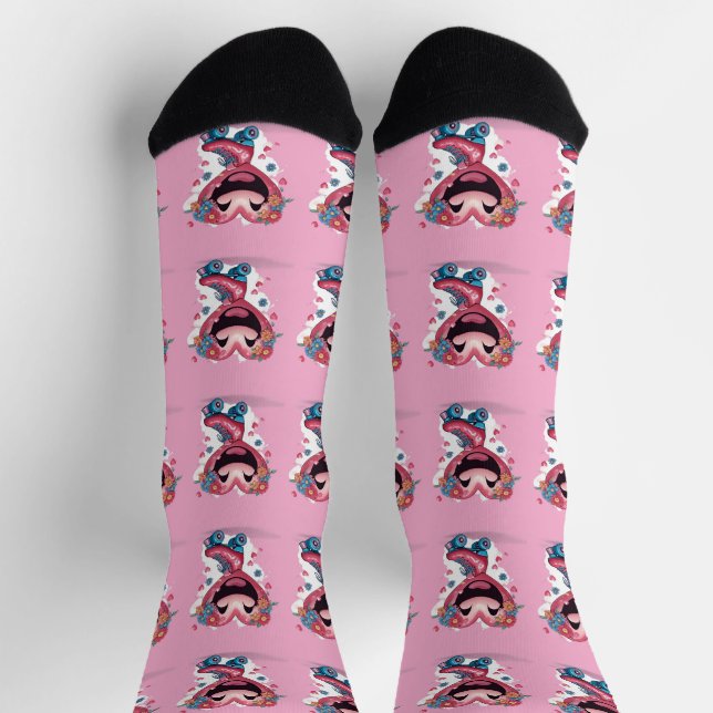 Herz Socken (Oben)