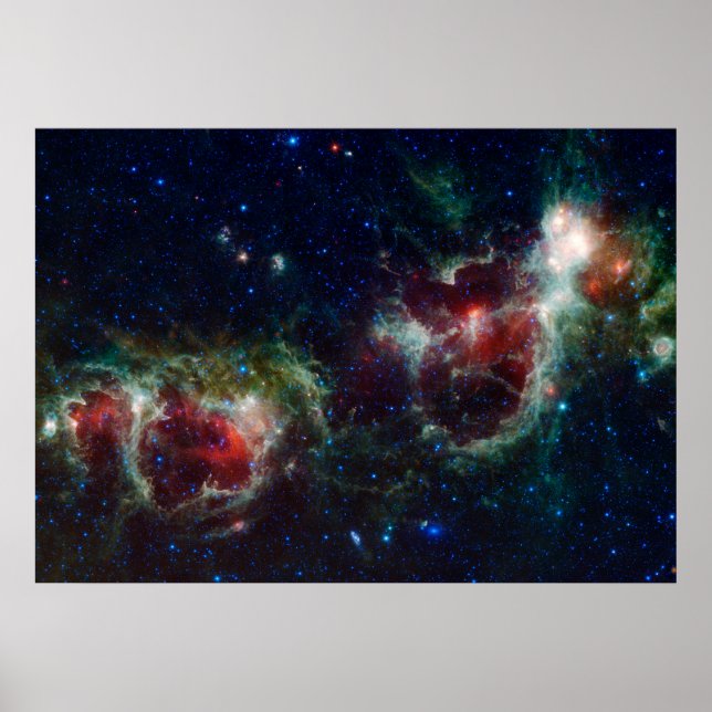 Herz-Soul-Nebel-Poster Poster (Vorne)