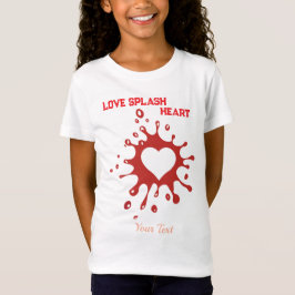 Herz-Splash-Art – Kreative Liebesausdrucksgestaltu T-Shirt
