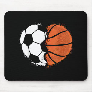 Herz Sport Fußball Basketball Ball Liebhaber Valen Mousepad
