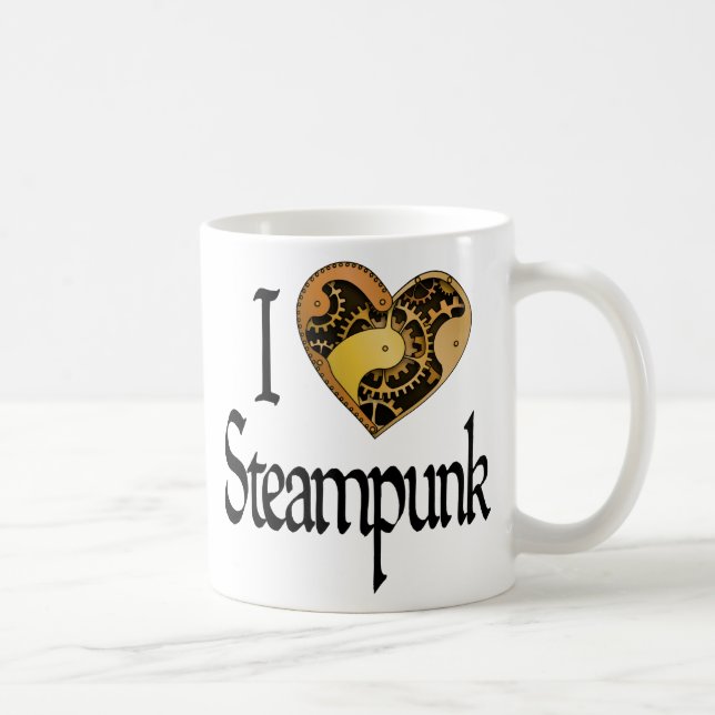 Herz Steampunk Kaffeetasse (Rechts)