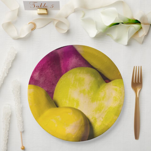 Herz, süßes Herz... Pappteller (Hochzeit)