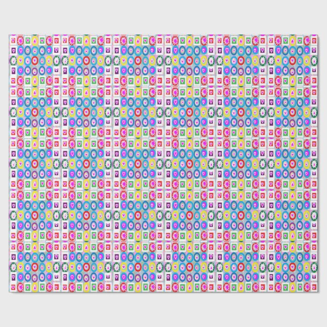 Herz SweetHeart Pink Sammlung Geschenke Geschenkpapier (Saum)