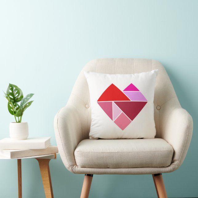 Herz Tangram Kissen (Stuhl )