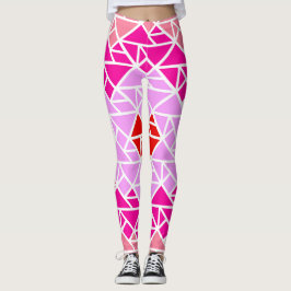 Herz-Tangram-Muster Leggings