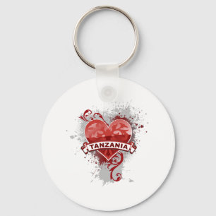 Herz Tansania Schlüsselanhänger