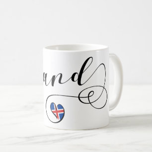 Herz-Tasse Islands Ísland Kaffeetasse