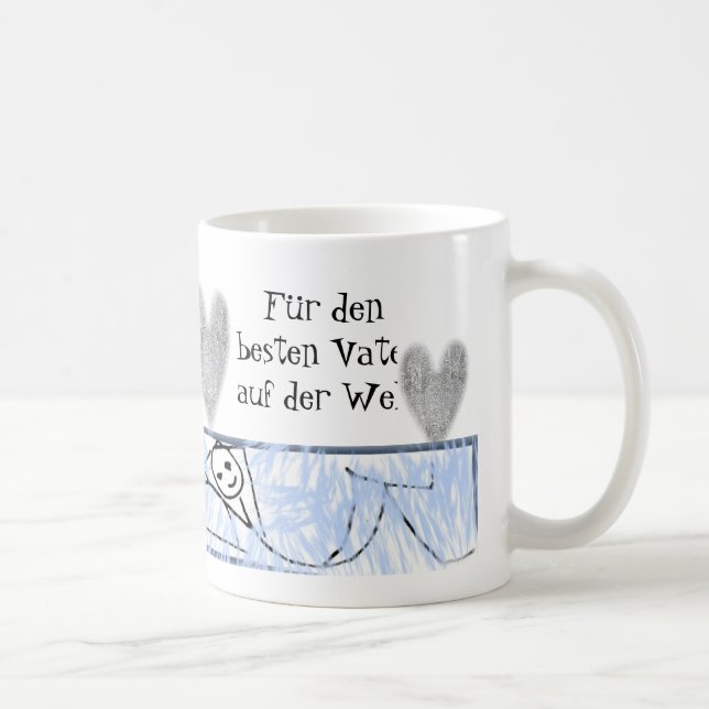 Herz Tasse Vatertag (Rechts)