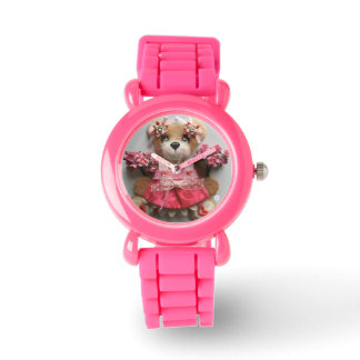 Herz-Tear-Bär Armbanduhr