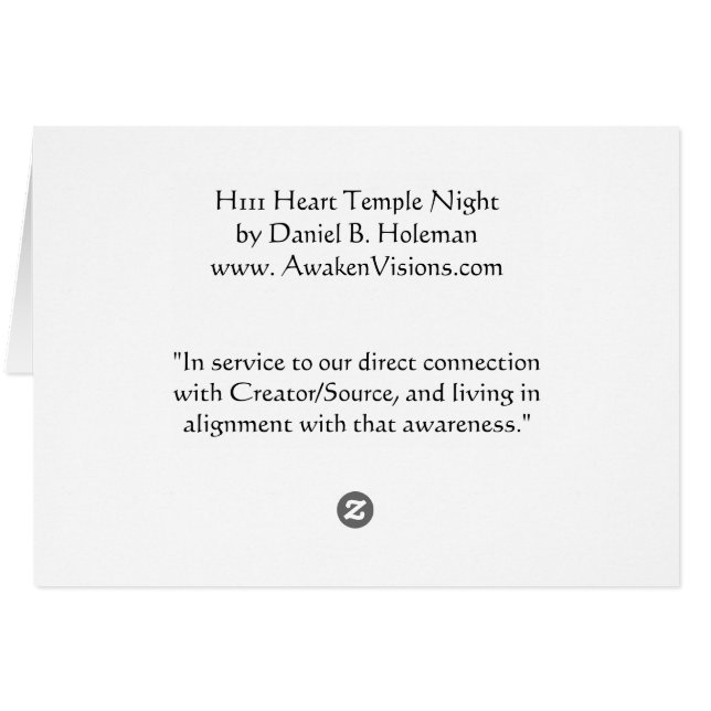 Herz-Tempel-Nacht (Rückseite Horizontal)