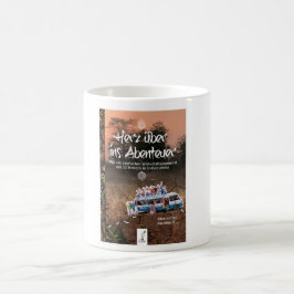 Herz über ins Abenteuer - Buchcover Kaffeetasse