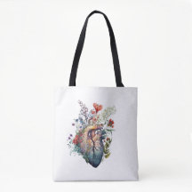 Herz überwuchert mit Blumen (Ausschnitt) - Anatomi