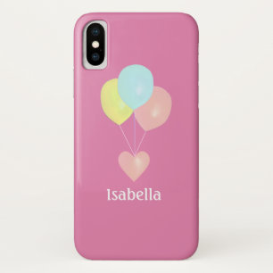 Herz und Ballons auf Roségold Case-Mate iPhone Hülle