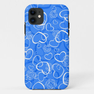 Herz und blaue Rose Case-Mate iPhone Hülle