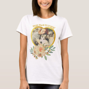 Herz und Blume der niedlichen Liebe T-Shirt