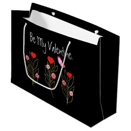 Herz und Blume Große Geschenktüte