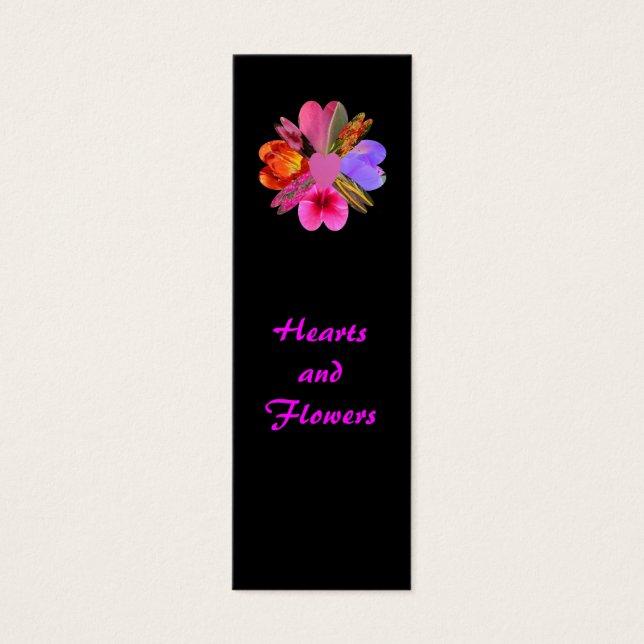 Herz und Blume, Lesezeichen (Vorderseite)