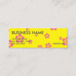 Herz- und Blumenberufliche Minikarten Mini Visitenkarte