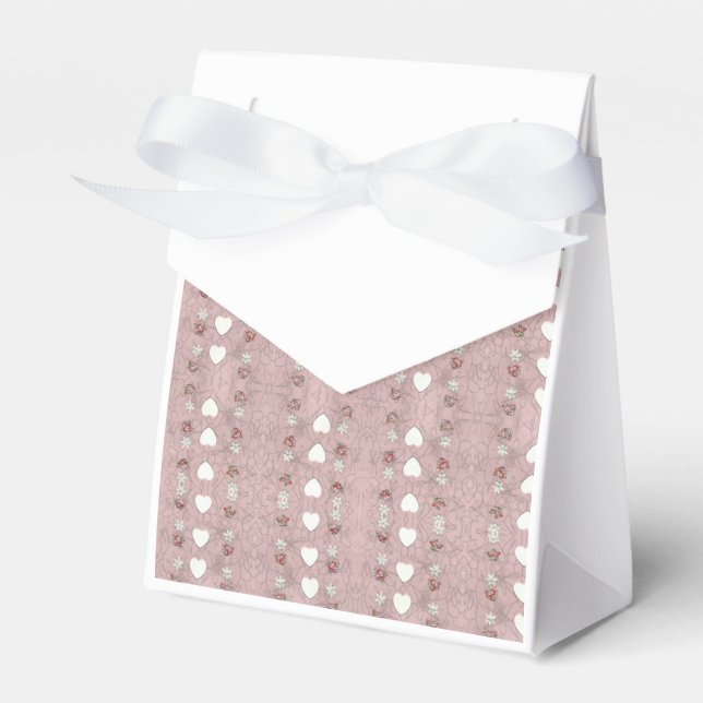 Herz und Blüten Geschenkschachtel (Vorderseite)
