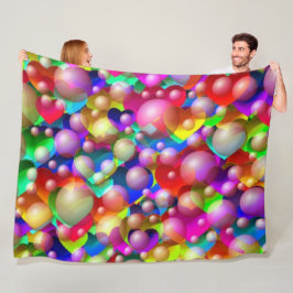 Herz und Bubbles Fleece Blanket