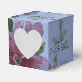 Herz und Burgund Gastgeschenke Hochzeiten Geschenkschachtel