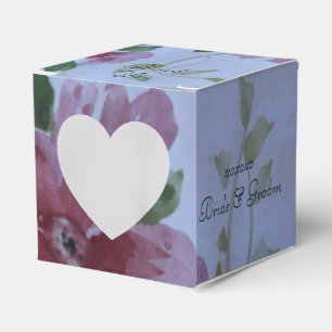Herz und Burgund Gastgeschenke Hochzeiten Geschenkschachtel