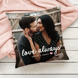 Herz und Foto in beliebiger Farbe Romantische Li Kissen