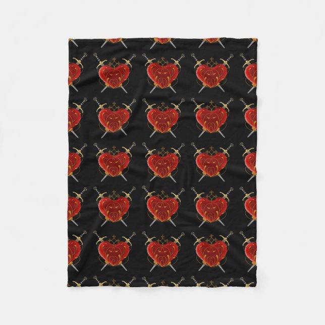Herz und Gepäck Fleece Blanket (Vorderseite)