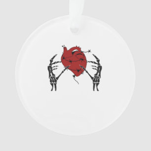 Herz und Hände - Skelett Herz Hände Ornament