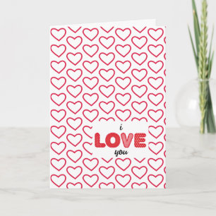 Herz-und-Liebe-Grußkarte Karte