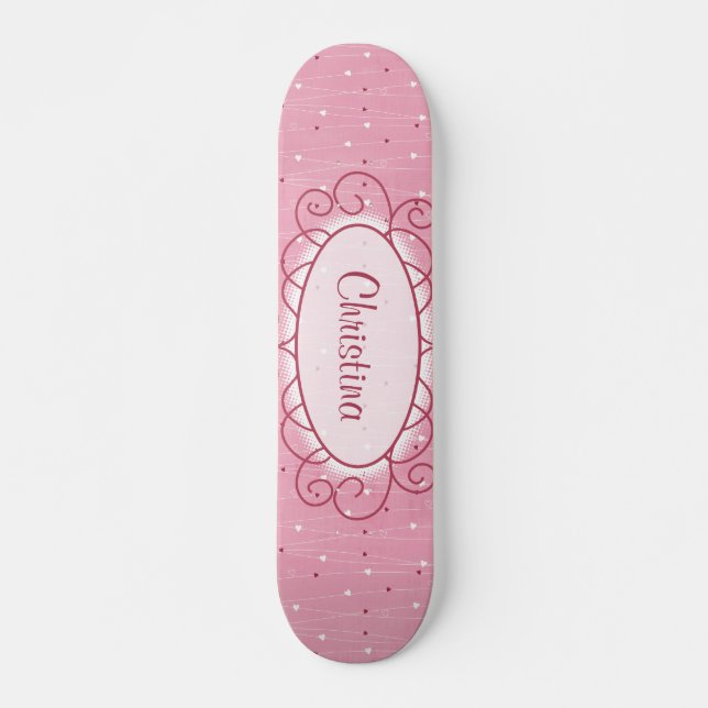 Herz und Liebe Mini-Skateboard Skateboard (Vorne)