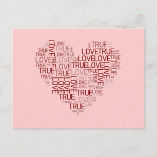 Herz und Liebe Postkarte