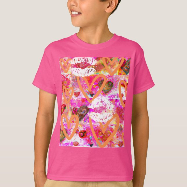 Herz und Lippen T-Shirt (Vorderseite)