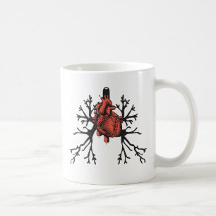Herz und Lungen Kaffeetasse