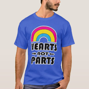 Herz und nicht Teil Pansexual Stolz T-Shirt