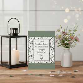 Herz und Petalen: Ein dankbarer Valentinus Gruß Feiertagskarte